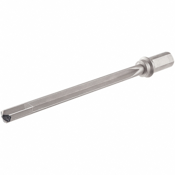 Iscar Replaceable-Tip Drill: 22 to 22.9 mm Dia, 180.69 mm Max Depth, 25 mm Flatted Shank - 3391767