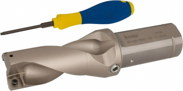 Allied Machine and Engineering Indexable Insert Drill: 33MMX3.898X8.047 3XD, 33.00 mm Max Dia, 3xD - D3113300M-150F