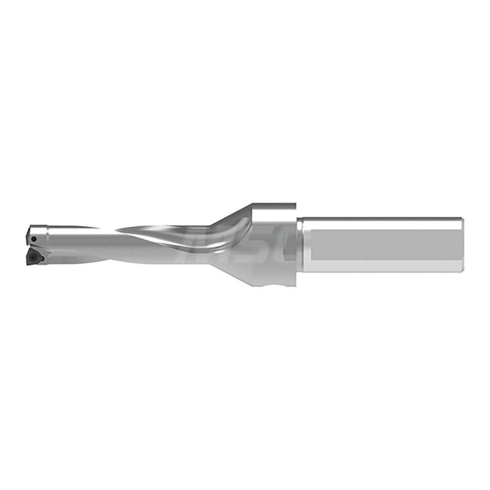Komet Indexable Insert Drill: KUBT4D0625R03C0750EF, 5/8" Max Dia, 2-1/2" Max Depth, 4xD, 3/4" Shank Dia - 1589415909
