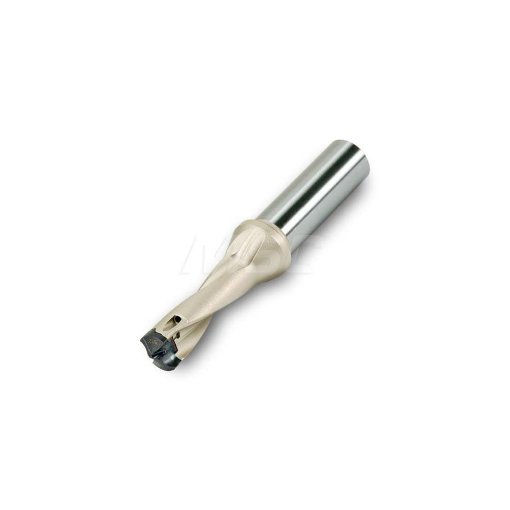 Ingersoll Cutting Tools Replaceable-Tip Drill: 0.5315 to 0.5472" Dia, 4-1/4" Max Depth, 5/8" Weldon Flat Shank - 6181216
