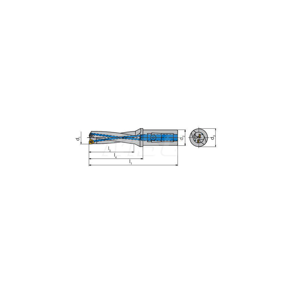 Komet Indexable Insert Drill: KUBT3D380R06K32, 38.00 mm Max Dia, 114.00 mm Max Depth, 3xD, 32.00 mm Shank Dia - 1089338013