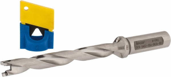 Walter Replaceable-Tip Drill: 12 to 12.99 mm Dia, 38 mm Max Depth, 5/8" Straight-Cylindrical Shank - 7508777