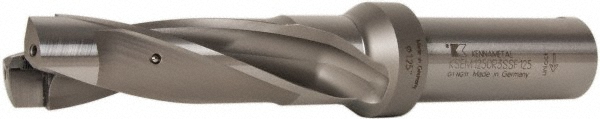 Ingersoll Cutting Tools Replaceable-Tip Drill: 0.4724 to 0.4882" Dia, 3.78" Max Depth, 5/8" Cylindrical Shank - 3212696