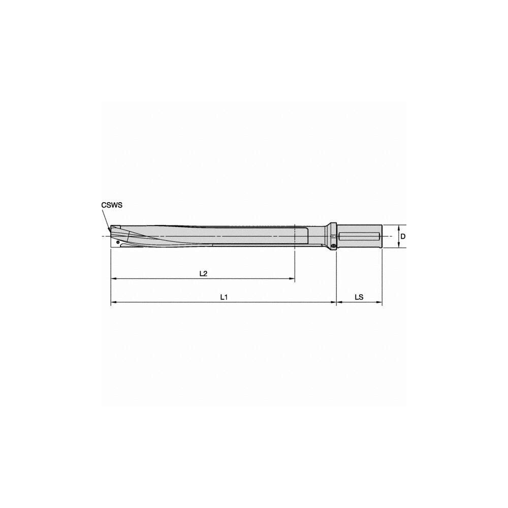 Kennametal Indexable Drill Body: Whistle Notch Shank - 3794842