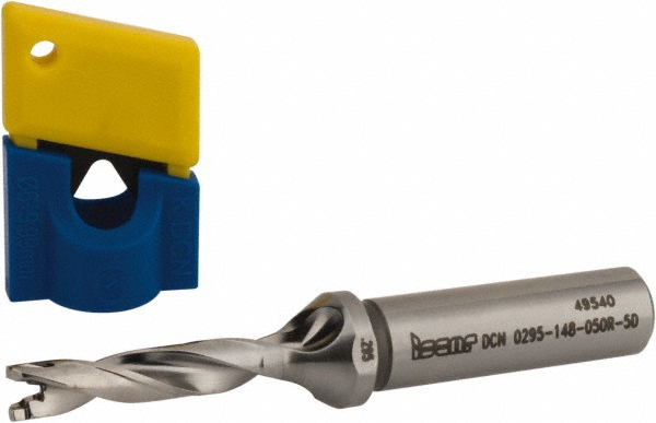 Iscar Replaceable-Tip Drill: 6.5 to 6.9 mm Dia, 33.68 mm Max Depth, 8 mm Straight-Cylindrical Shank - 3359477