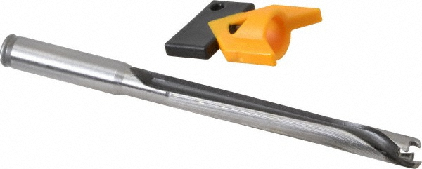Kyocera Replaceable-Tip Drill: 10 to 10.49 mm Dia, 84 mm Max Depth, 12 mm Straight-Cylindrical Shank - THD08102