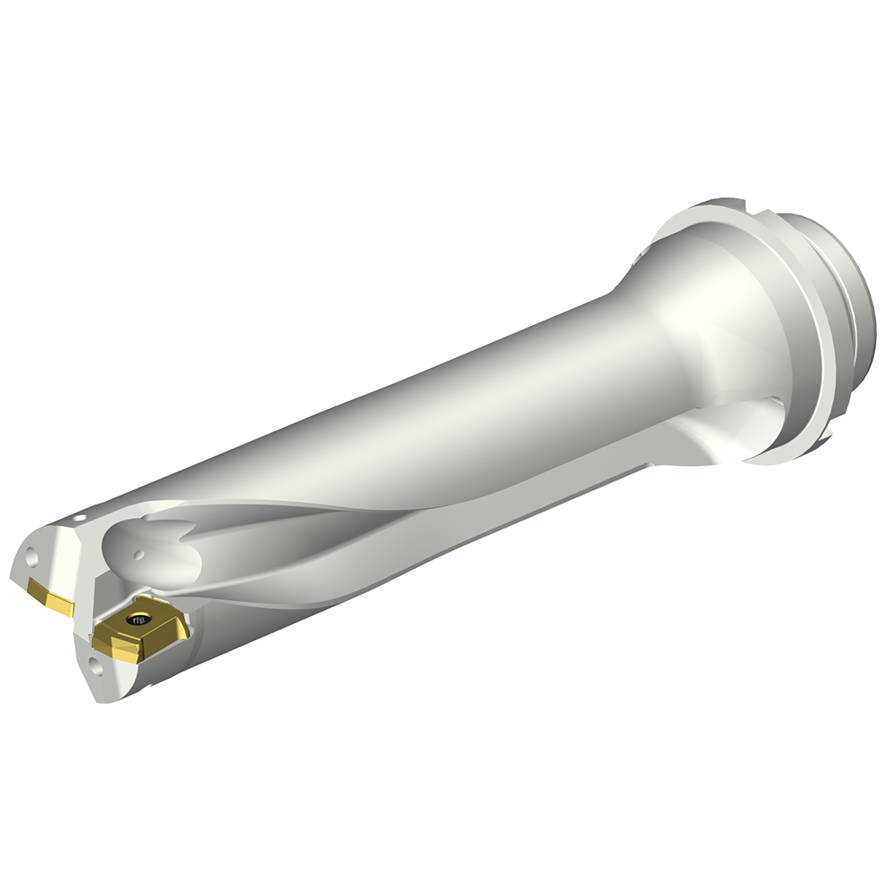 Sandvik Coromant Indexable Insert Drill: DS20-D4600DM50-04, 46.00 mm Max Dia, 185.28 mm Max Depth, 4xD, 50.00 mm Shank Dia - 7790731
