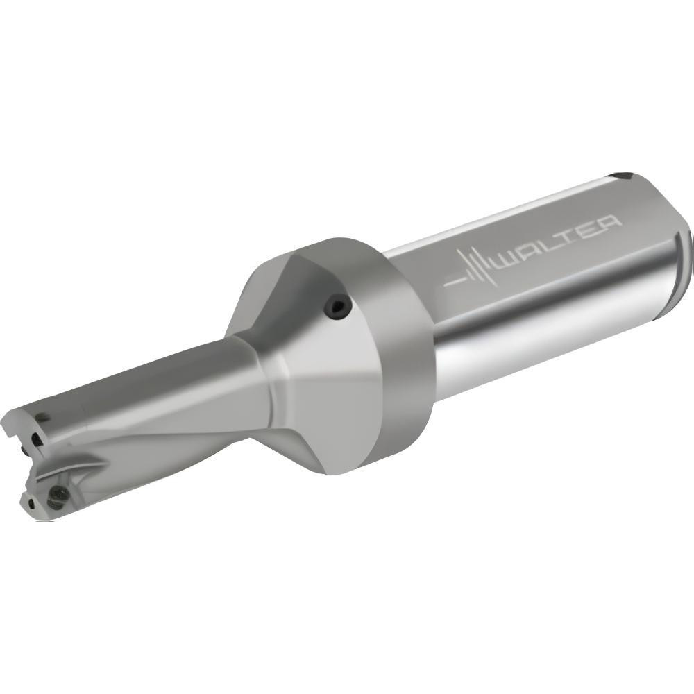 Walter Indexable Insert Drill: D4120.02-19.05F26-P42, 3/4" Max Dia, 1-1/2" Max Depth, 2xD, 1" Shank Dia - 6929549