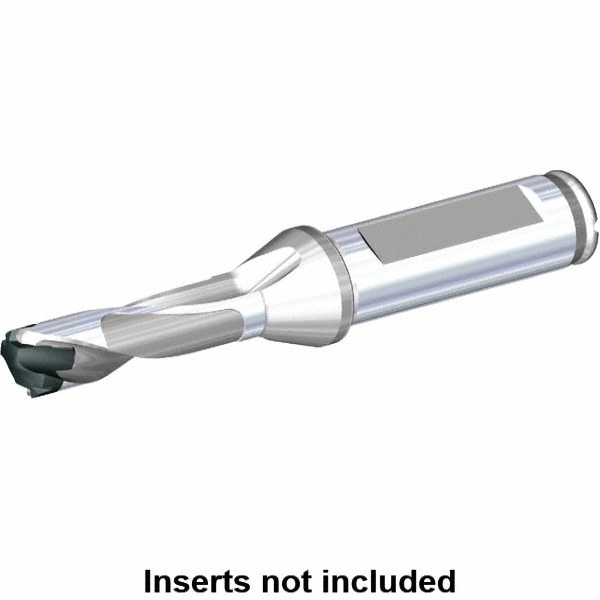 Kyocera Replaceable-Tip Drill: 14 to 14.49 mm Dia, 43.5 mm Max Depth, 16 mm Flange Shank - THD08640