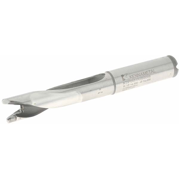 Kyocera Replaceable-Tip Drill: 14 to 14.49 mm Dia, 21.8 mm Max Depth, 16 mm Flange Shank - THD11527