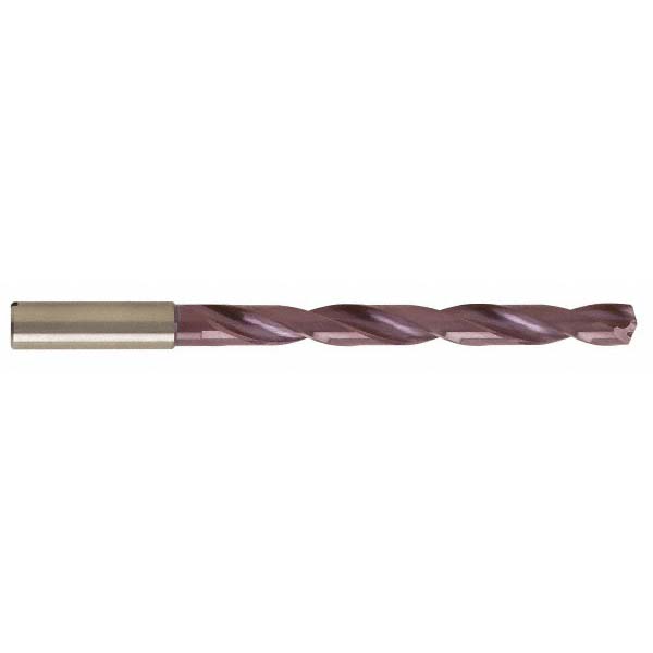 Iscar Replaceable-Tip Drill: 4.5 to 4.9 mm Dia, 23.16 mm Max Depth, 6 mm Straight-Cylindrical Shank - 3346596