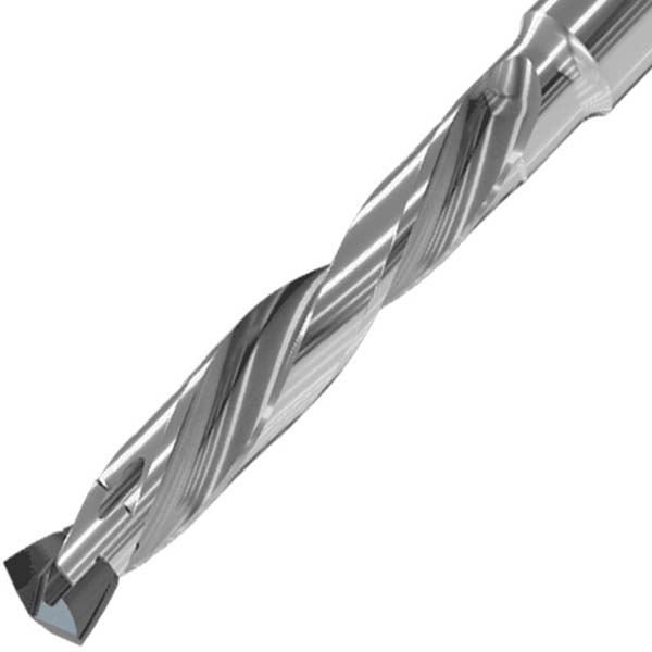 Iscar Replaceable-Tip Drill: 4.5 to 4.9 mm Dia, 23.16 mm Max Depth, 6 mm Straight-Cylindrical Shank - 3346596