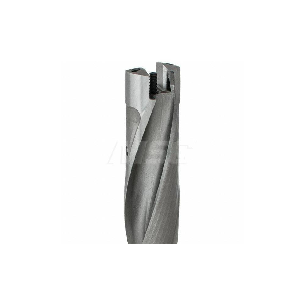Kennametal Replaceable-Tip Drill: 17.46 to 17.96 mm Dia, 90 mm Max Depth, 19.05 mm Straight-Cylindrical Shank - 1503488