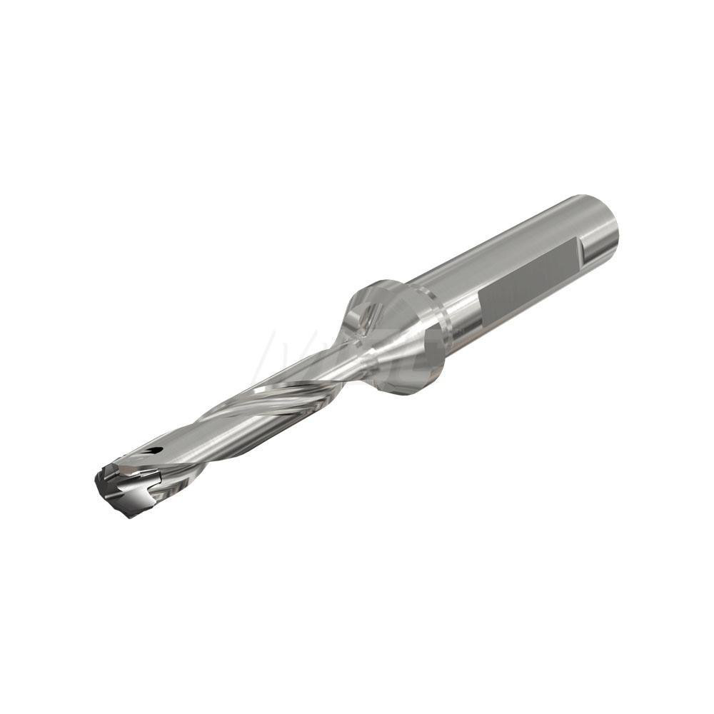 Iscar Replaceable-Tip Drill: 13 to 13.4 mm Dia, 106.91 mm Max Depth, 16 mm Flatted Shank - 3391760