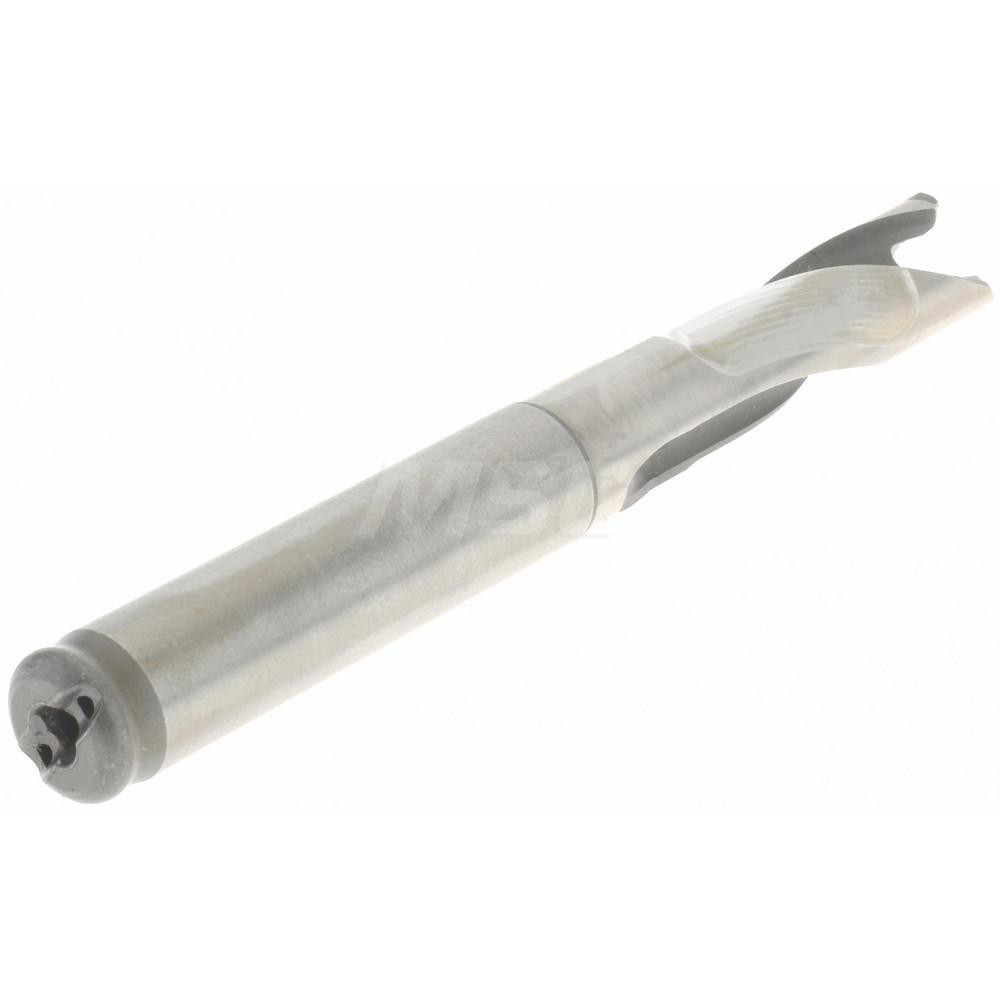 Kennametal Replaceable-Tip Drill: 9.5 to 9.99 mm Dia, 29.97 mm Max Depth, 9.53 mm Straight-Cylindrical Shank - 2250707