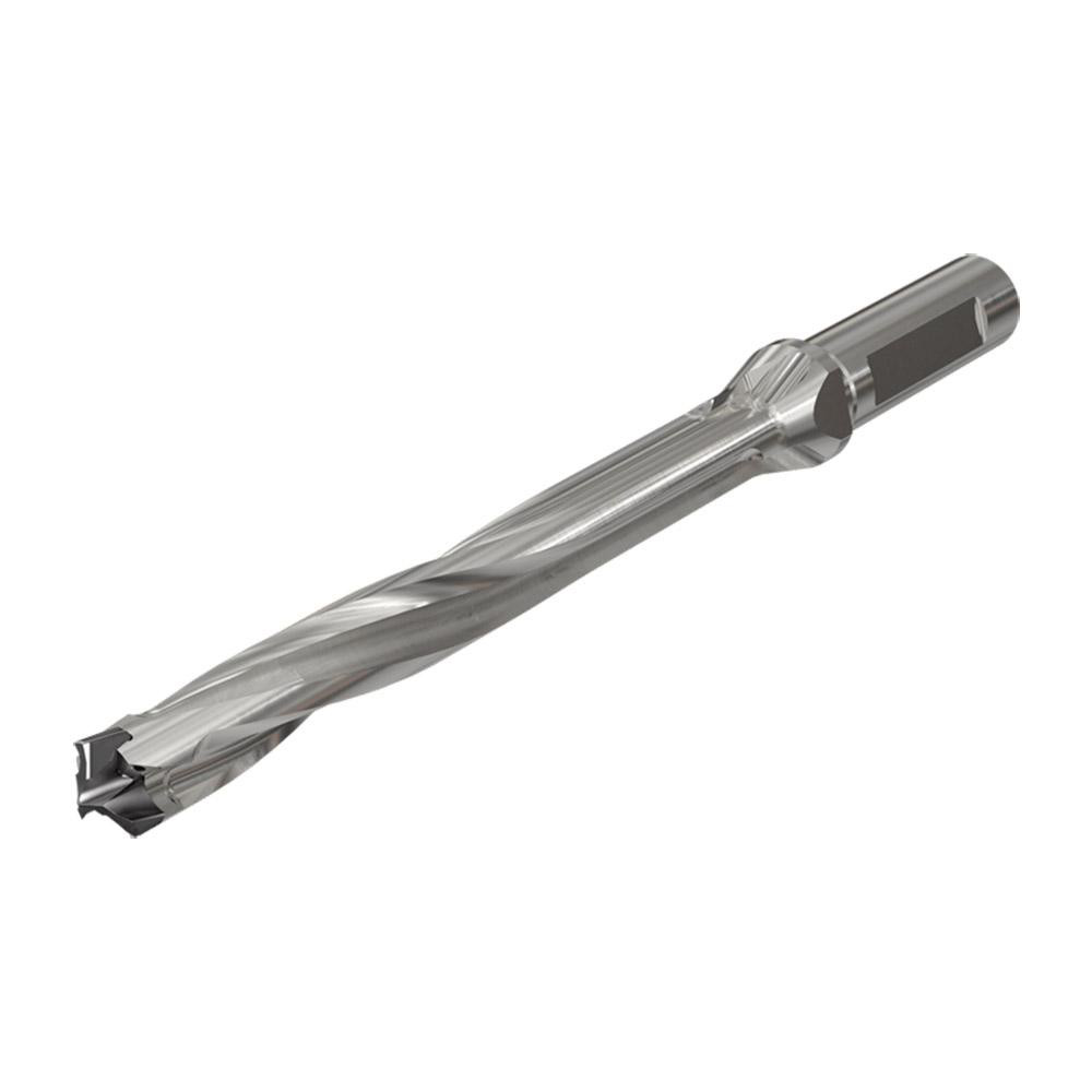 Iscar Replaceable-Tip Drill: 14 to 14.4 mm Dia, 115.1 mm Max Depth, 16 mm Flatted Shank - 3391762