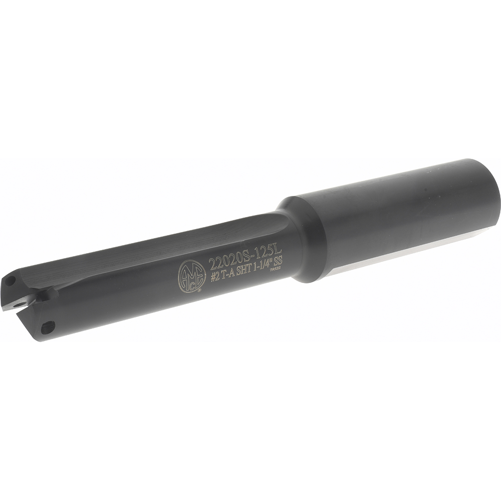 Allied Machine and Engineering Spade Drill: 1.1417 to 1.2597" Dia, 3.7813" Max Depth, Helical Flute - 60329H-125C