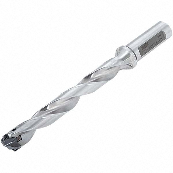 Tungaloy Replaceable-Tip Drill: 9.5 to 9.9 mm Dia, 57 mm Max Depth, 10 mm Straight-Cylindrical Shank - 6784605