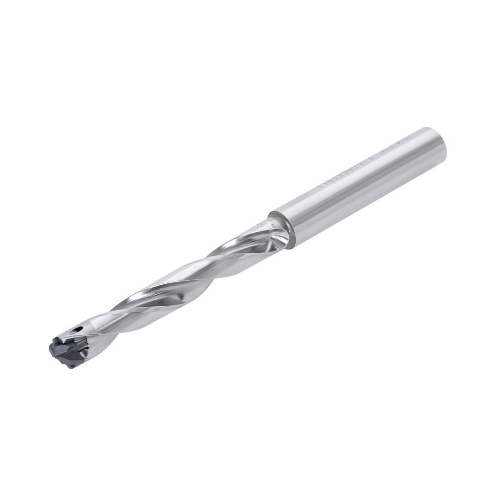 Tungaloy Replaceable-Tip Drill: 9.5 to 9.9 mm Dia, 57 mm Max Depth, 10 mm Straight-Cylindrical Shank - 6784605
