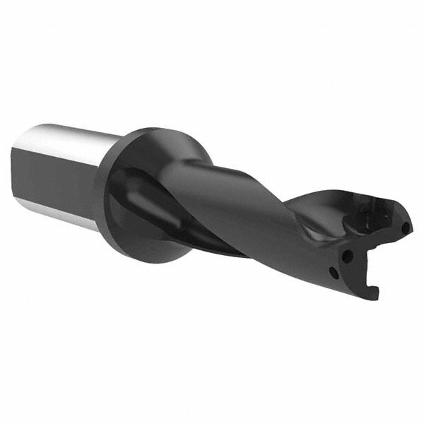 OSG Indexable Insert Drill: P3D0719FS100A05, 23/32" Max Dia, 2-5/32" Max Depth, 3xD, 1" Shank Dia - 52503031