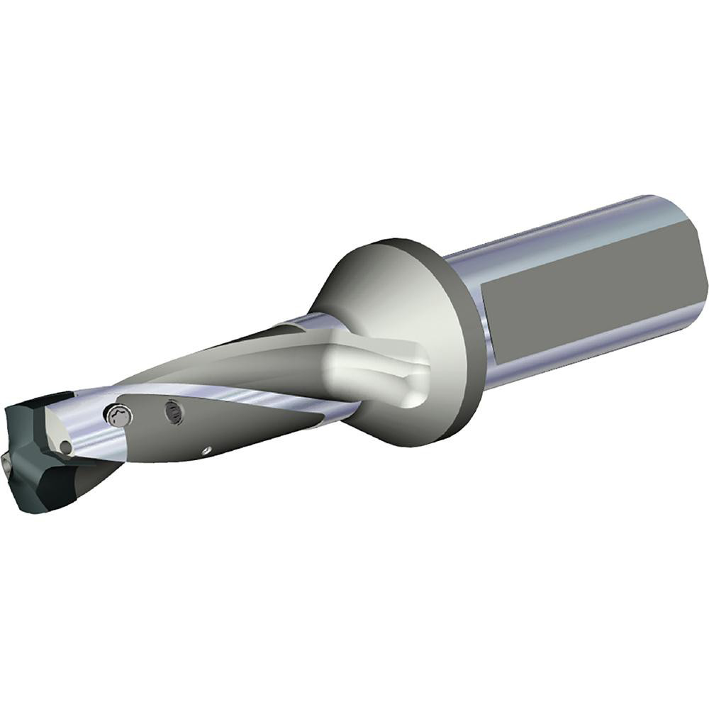 Ingersoll Cutting Tools Replaceable-Tip Drill: 1.1024 to 1.1378" Dia, 8.99" Max Depth, 1-1/4" Flatted Shank - 6185622