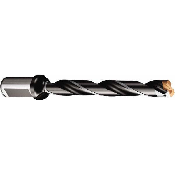 Kyocera Replaceable-Tip Drill: 17 to 17.99 mm Dia, 144 mm Max Depth, 20 mm Flange Shank - THD08672