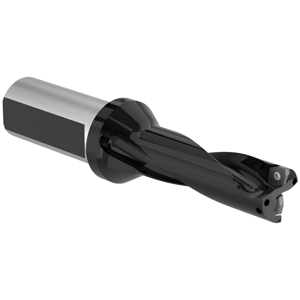 Allied Machine and Engineering Indexable Insert Drill: 9/16X1.686X4.189 3XD, 9/16" Max Dia, 3xD, 3/4" Shank Dia - D3040562I-075F
