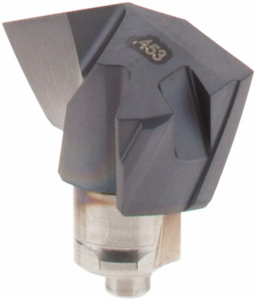 Iscar Replaceable-Tip Drill: 13.5 to 13.9 mm Dia, 43.41 mm Max Depth, 16 mm Flatted Shank - 3335695