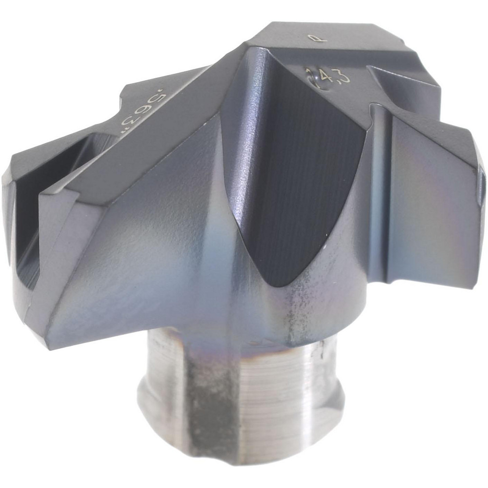 Iscar Replaceable-Tip Drill: 13.5 to 13.9 mm Dia, 43.41 mm Max Depth, 16 mm Flatted Shank - 3335695