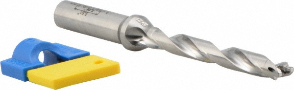 Kyocera Replaceable-Tip Drill: 9 to 9.49 mm Dia, 14.3 mm Max Depth, 10 mm Straight-Cylindrical Shank - THD11492