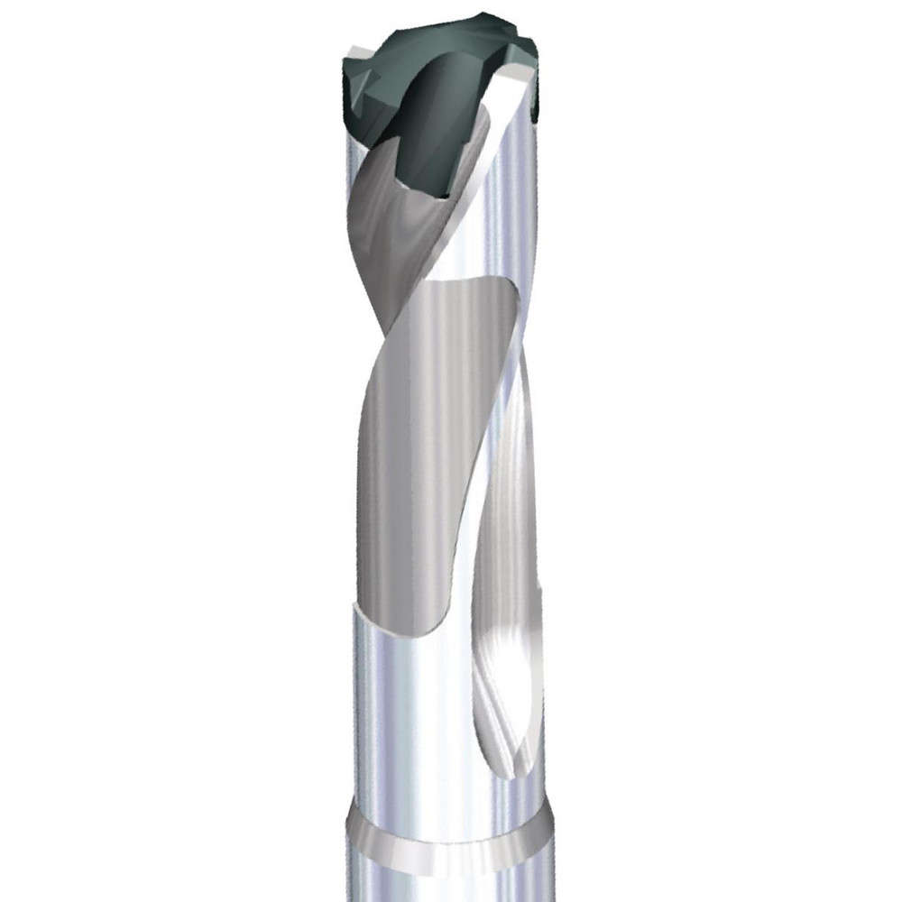 Widia Replaceable-Tip Drill: 0.8661 to 0.9051" Dia, 2.7165" Max Depth, 7/8" Cylindrical Shank - 3992478
