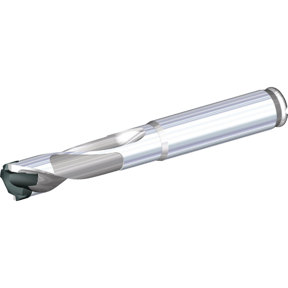 Widia Replaceable-Tip Drill: 0.8661 to 0.9051" Dia, 2.7165" Max Depth, 7/8" Cylindrical Shank - 3992478