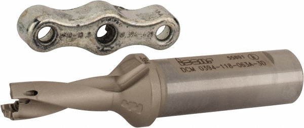 Ingersoll Cutting Tools Replaceable-Tip Drill: 0.3937 to 0.4094" Dia, 1.18" Max Depth, 5/8" Weldon Flat Shank - 6181389