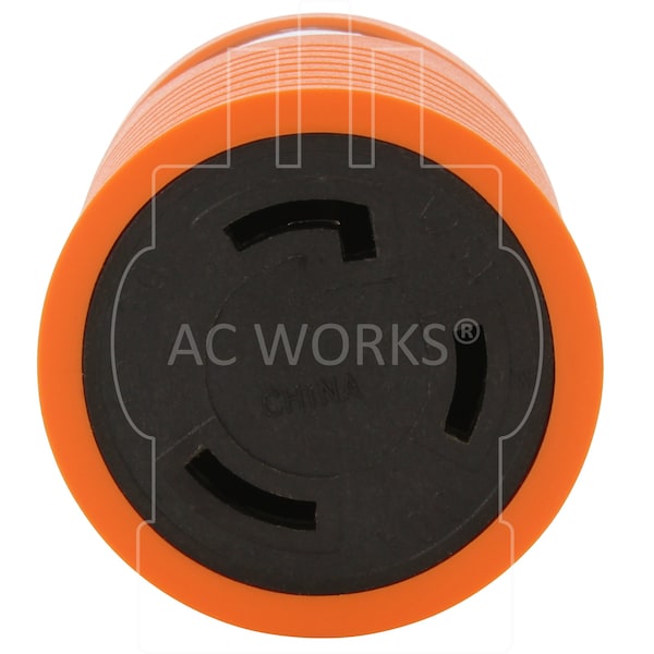 Ac Works Generator Adapter RV 30A TT-30P to L5-30R 30A 3-Prong Locking Connector - ADTTL530