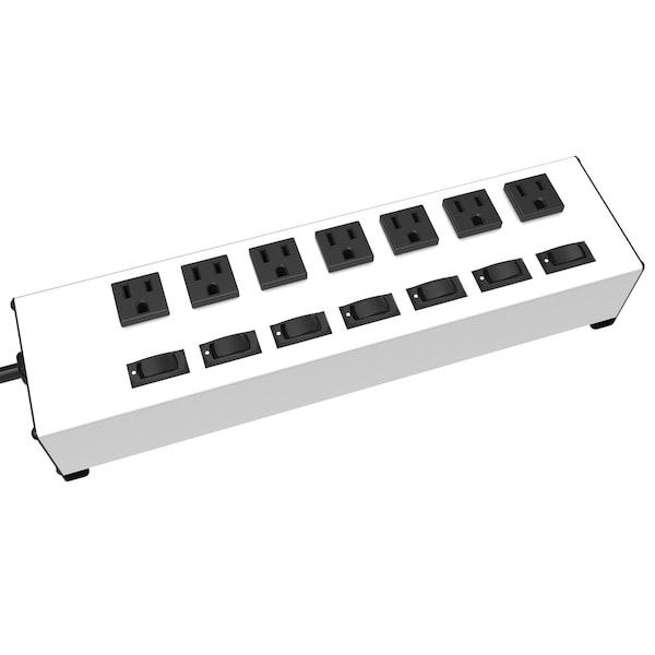 Hammond 7 REC BAR, 7 SWITCHES, 15 ft. CRD - 1580H7B1X