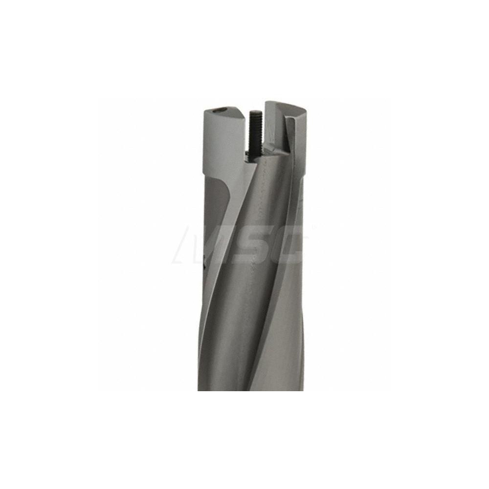Kennametal Replaceable-Tip Drill: 20.64 to 21.14 mm Dia, 61.91 mm Max Depth, 25.4 mm Straight-Cylindrical Shank - 2238544