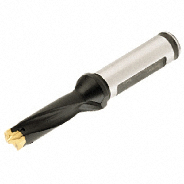 Ingersoll Cutting Tools Replaceable-Tip Drill: 22 to 22.9 mm Dia, 110 mm Max Depth, 25 mm Weldon Flat Shank - 3212836