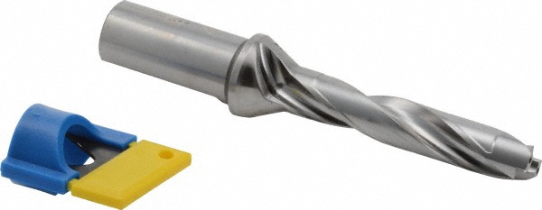 Widia Replaceable-Tip Drill: 0.7875 to 0.8267" Dia, 4.1339" Max Depth, 1" Flatted Shank - 6572231