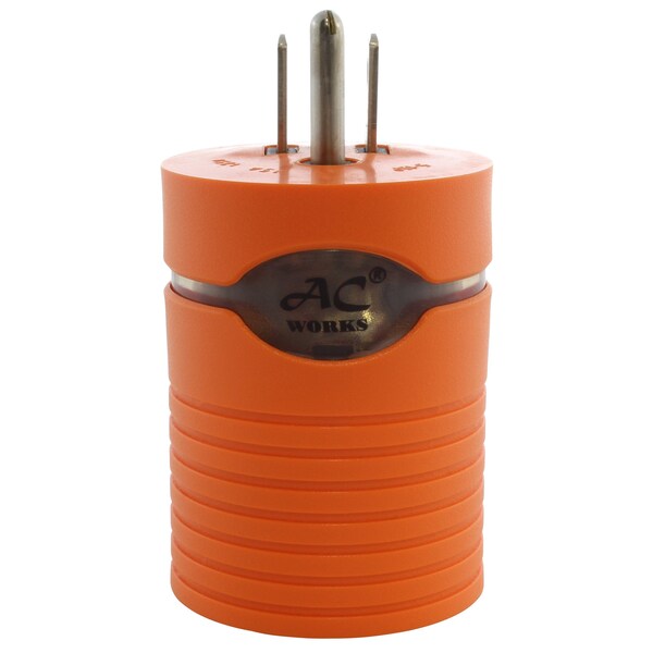 Ac Works Household Plug NEMA 5-15P to Generator 4 Prong L14-30R Two hots bridged - AD515L1430
