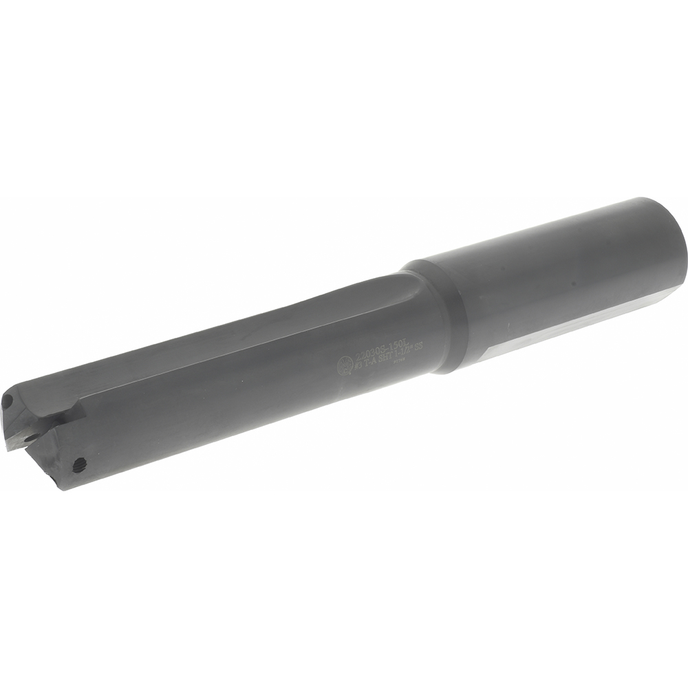 Allied Machine and Engineering Spade Drill: 1-13/32 to 1-7/8" Dia, 8-1/4" Max Depth, Helical Flute - 24030H-150F