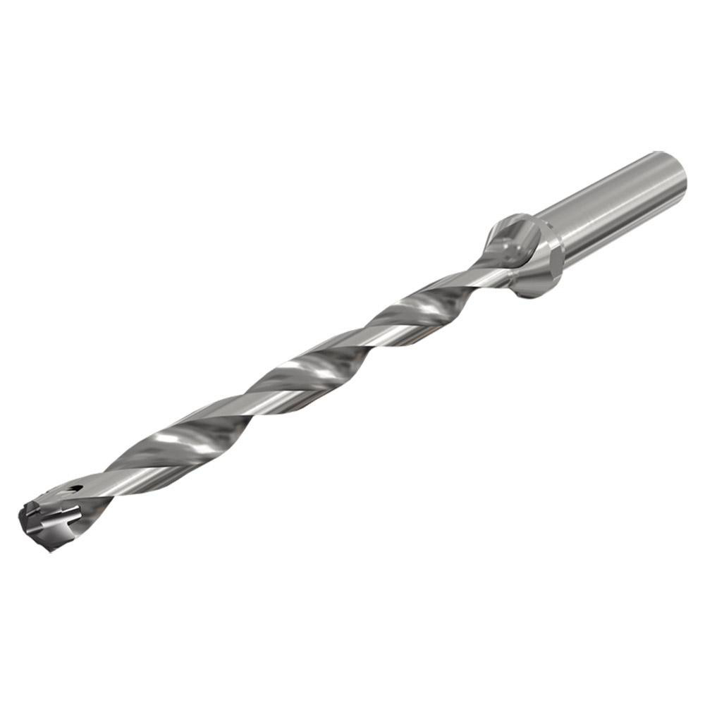 Iscar Replaceable-Tip Drill: 1.063 to 1.098" Dia, 12.94" Max Depth, 1-1/4" Straight-Cylindrical Shank - 3203559