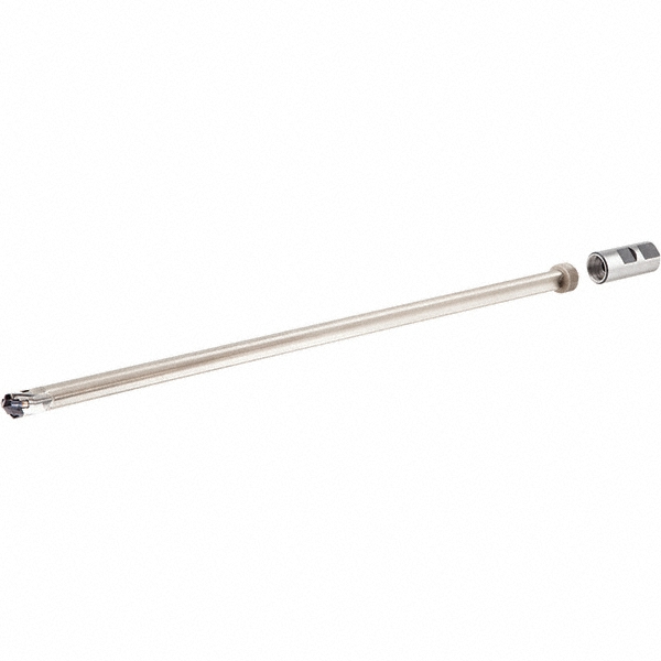 Iscar Replaceable-Tip Drill: 1.063 to 1.098" Dia, 12.94" Max Depth, 1-1/4" Straight-Cylindrical Shank - 3203559