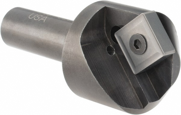 Cutting Tool Technologies 1.05" Max Dia, 1/2" Shank Dia, 0.32" LOC, 82° Included Angle, Indexable Countersink - 8NC-020-C