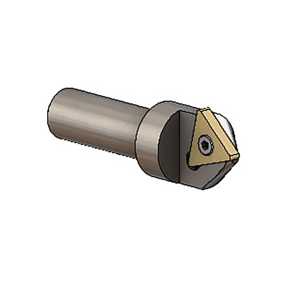 Cutting Tool Technologies 1.05" Max Dia, 1/2" Shank Dia, 0.32" LOC, 82° Included Angle, Indexable Countersink - 8NC-020-C
