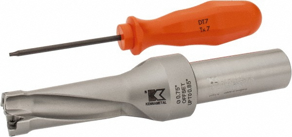 OSG Indexable Insert Drill: P2D0937FS125A07, 15/16" Max Dia, 1-7/8" Max Depth, 2xD, 1-1/4" Shank Dia - 52502001