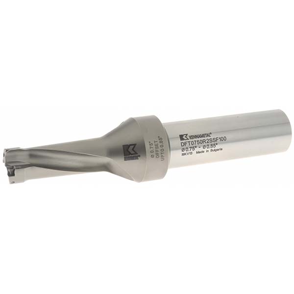 OSG Indexable Insert Drill: P2D0937FS125A07, 15/16" Max Dia, 1-7/8" Max Depth, 2xD, 1-1/4" Shank Dia - 52502001