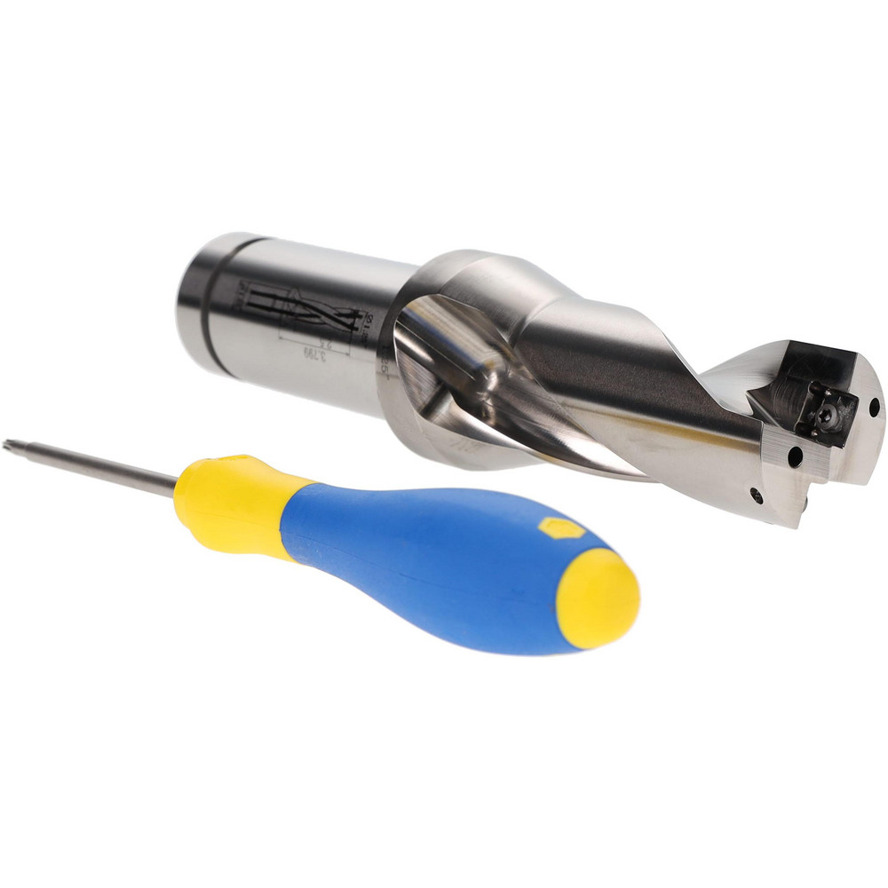 OSG Indexable Insert Drill: P2D0937FS125A07, 15/16" Max Dia, 1-7/8" Max Depth, 2xD, 1-1/4" Shank Dia - 52502001