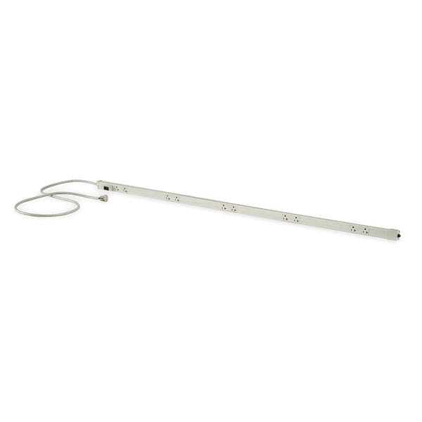 Hubbell Wiring Device-Kellems Outlet Strip, 20A, 10 Outlet, 6 ft - PT205112P