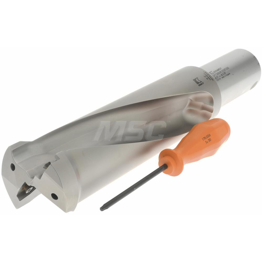 Kennametal Indexable Insert Drill: DFT3000R2SSF200, 80.01 mm Max Dia, 190.50 mm Max Depth, 2.5xD - 1528426