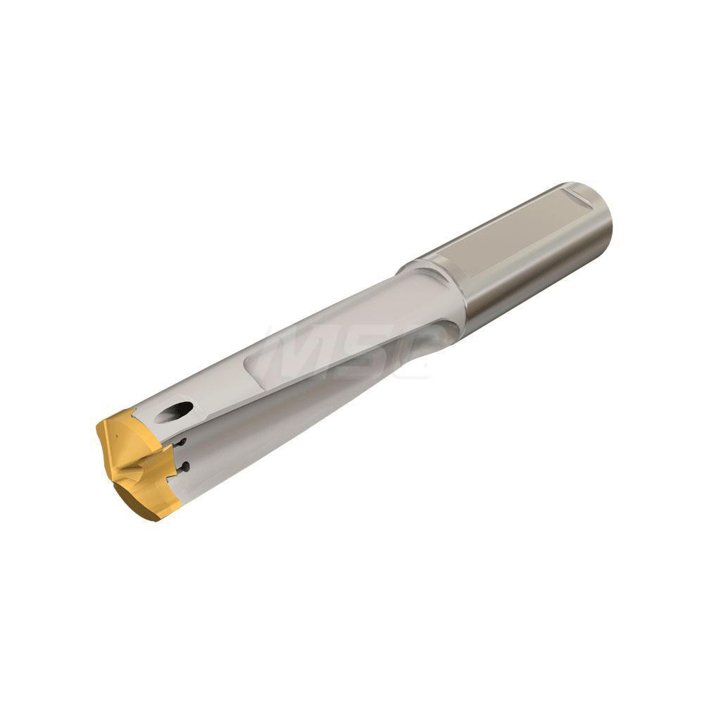 Ingersoll Cutting Tools Replaceable-Tip Drill: 14 to 14.4 mm Dia, 59.18 mm Max Depth, 14 mm Weldon Flat Shank - 3221119